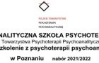 4-letnie szkolenie z psychoterapii psychoanalitycznej PSP Poznań